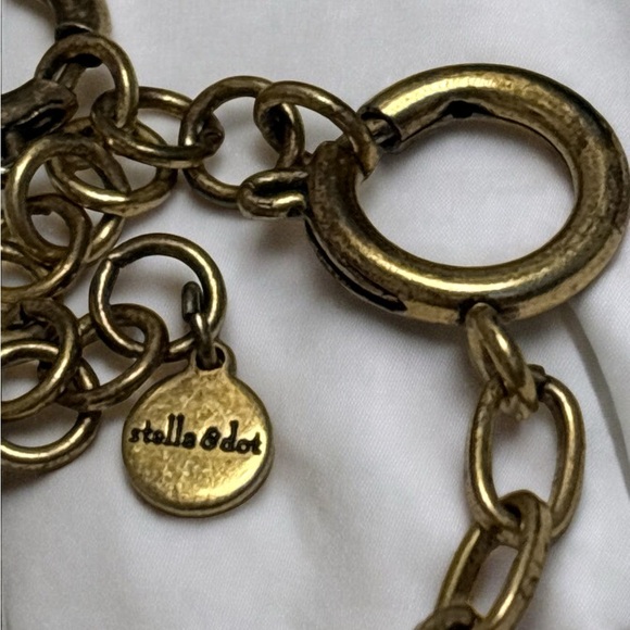 Stella & Dot Somerville Trillion Cut Crystal Necklace 17” + 2” - Picture 4 of 6